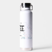 Patriotic 4th of July Custom Name Trinkflasche (Rückseite)