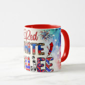 Patriotic 4th of July Mug USA Independence Day Tasse (VorderseiteRechts)