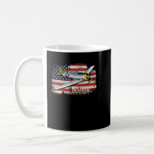 Patriotic A-10 Warthog Jet American Flag Kaffeetasse