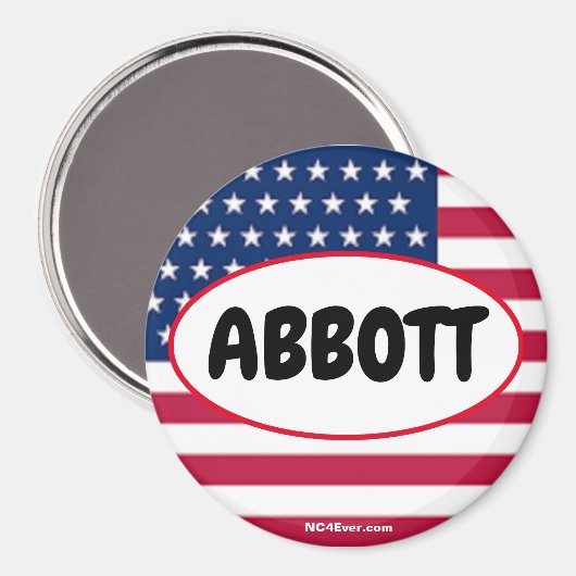 Patriotic ABBOTT Magnet (Vorderseite/Rückseite)
