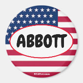 Patriotic ABBOTT Magnet (Vorne)