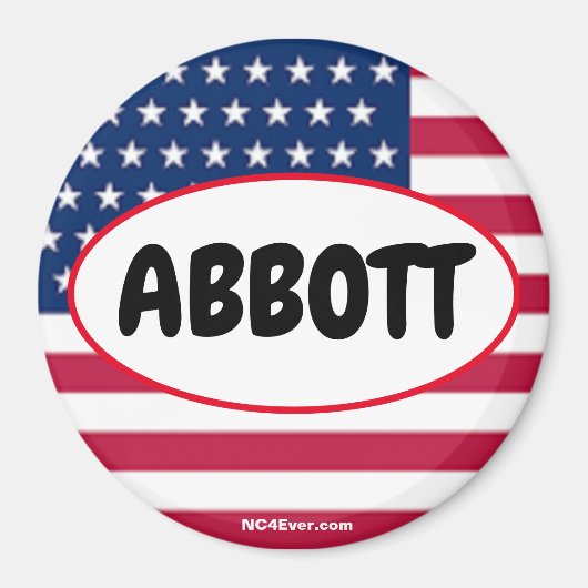 Patriotic ABBOTT Magnet (Vorne)