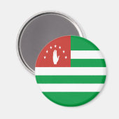 Patriotic Abchasia Flag Magnet (Vorderseite/Rückseite)