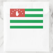 Patriotic Abchasia Flag Rechteckiger Aufkleber (Tasche)