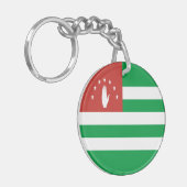 Patriotic Abchasia Flag Schlüsselanhänger (Vorderseite links)