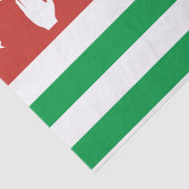 Patriotic Abchasia Flag Seidenpapier (Ausschnitt)