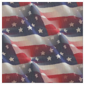 Patriotic Abstrakt American Flags Collage Stoff (Nahaufnahme)