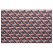 Patriotic Abstrakt American Flags Collage Stoff (Fat Quarter (45,7 x 55,9 cm))
