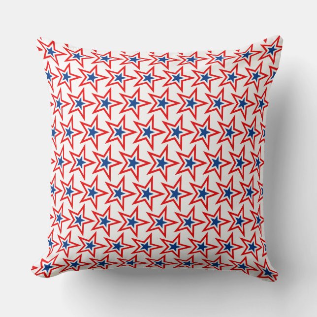 Patriotic Accent Throw Kissen (Vorderseite)