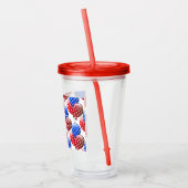 Patriotic Acrylic Tumbler Acryltrinkbecher (Links)