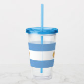 Patriotic Acrylic Tumbler mit argentinischer Flagg Acryltrinkbecher (Rechts)