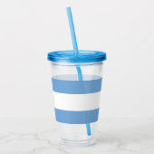 Patriotic Acrylic Tumbler mit argentinischer Flagg Acryltrinkbecher (Links)