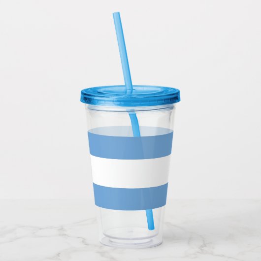 Patriotic Acrylic Tumbler mit argentinischer Flagg Acryltrinkbecher (Links)