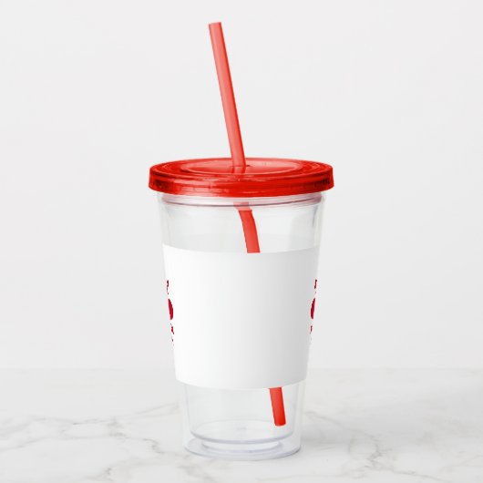 Patriotic Acrylic Tumbler mit der Fahne von Floren Acryltrinkbecher (Links)
