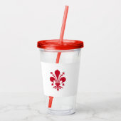 Patriotic Acrylic Tumbler mit der Fahne von Floren Acryltrinkbecher (Rückseite)