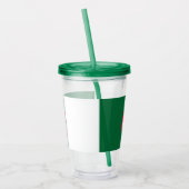 Patriotic Acrylic Tumbler mit der Flagge Algeriens Acryltrinkbecher (Links)