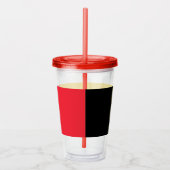 Patriotic Acrylic Tumbler mit der Flagge Belgiens Acryltrinkbecher (Rechts)