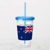 Patriotic Acrylic Tumbler mit der Flagge Neuseelan Acryltrinkbecher (Rechts)