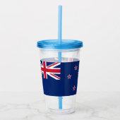 Patriotic Acrylic Tumbler mit der Flagge Neuseelan Acryltrinkbecher (Vorderseite)