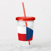 Patriotic Acrylic Tumbler mit der Flagge Tschechie Acryltrinkbecher (Links)