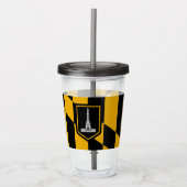 Patriotic Acrylic Tumbler mit der Flagge von Balti Acryltrinkbecher (Vorderseite)
