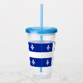 Patriotic Acrylic Tumbler mit der Flagge von Quebe Acryltrinkbecher (Rechts)