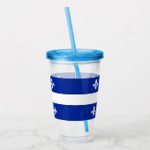 Patriotic Acrylic Tumbler mit der Flagge von Quebe Acryltrinkbecher (Links)