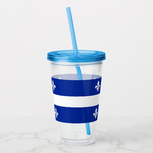 Patriotic Acrylic Tumbler mit der Flagge von Quebe Acryltrinkbecher (Links)