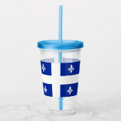 Patriotic Acrylic Tumbler mit der Flagge von Quebe Acryltrinkbecher (Vorderseite)