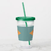 Patriotic Acrylic Tumbler mit Fahne von Delaware Acryltrinkbecher (Links)