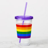 Patriotic Acrylic Tumbler mit Fahne von LGBT Acryltrinkbecher (Rückseite)