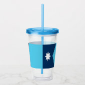 Patriotic Acrylic Tumbler mit Fahne von Minnesota Acryltrinkbecher (Rechts)