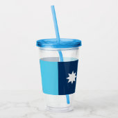 Patriotic Acrylic Tumbler mit Fahne von Minnesota Acryltrinkbecher (Links)