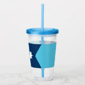 Patriotic Acrylic Tumbler mit Fahne von Minnesota Acryltrinkbecher (Vorderseite)