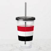 Patriotic Acrylic Tumbler mit Flagge Ägyptens Acryltrinkbecher (Rechts)