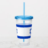 Patriotic Acrylic Tumbler mit Flagge Israels Acryltrinkbecher (Rechts)