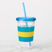 Patriotic Acrylic Tumbler mit Flagge von Bahamas Acryltrinkbecher (Links)