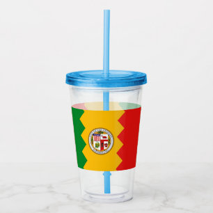 Patriotic Acrylic Tumbler mit Flagge von Los Angel Acryltrinkbecher