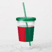 Patriotic Acrylic Tumbler mit Flagge von Mexiko Acryltrinkbecher (Links)