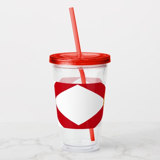 Patriotic Acrylic Tumbler mit Florida-Flagge Acryltrinkbecher (Links)