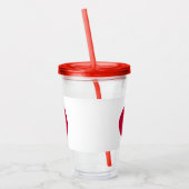 Patriotic Acrylic Tumbler mit japanischer Flagge Acryltrinkbecher (Links)