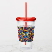 Patriotic Acrylic Tumbler mit rumänischen Farben Acryltrinkbecher (Rechts)