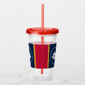 Patriotic Acrylic Tumbler with flag of Mississippi Acryltrinkbecher (Rechts)