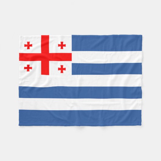 Patriotic Adjara Flag Fleecedecke (Vorderseite (Horizontal))