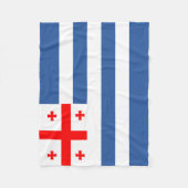 Patriotic Adjara Flag Fleecedecke (Vorderseite)