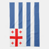 Patriotic Adjara Flag Geschirrtuch (Vertikal)