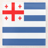 Patriotic Adjara Flag Glasuntersetzer (Vorderseite)