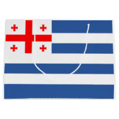 Patriotic Adjara Flag Große Geschenktüte (Vorderseite)