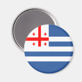 Patriotic Adjara Flag Magnet (Vorderseite/Rückseite)