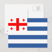 Patriotic Adjara Flag Postkarte (Vorne/Hinten)